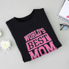 Buy Mother's Day Personalized World's Best Mom T-shirt - BLACK
