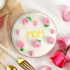 Gift Mother's Day Roses and Pearls Mini Cake (300 Gm)