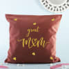 Gift Mother's Day Velvet Cushion with Personalized Frame