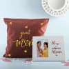 Mother's Day Velvet Cushion with Personalized Frame Online