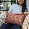 Gift Mother's Hug Personalized Rectangular Velvet Cushion