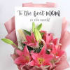 Gift Mothers Day Oriental Lily Delight Bouquet