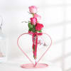 Mothers Day Rose Bouquet With Heart Shaped Planter Online