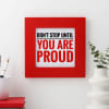 Motivational And Aesthetic Photo Frame - Red Online
