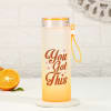 Gift Motivational Frosted Glass Bottle - Personalized - Set Of 2