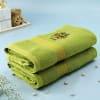 Shop Mr and Mrs Right Lime Green Personalized Towels