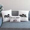 Mr. & Mrs. Personalized Anniversary Cushion Set Online