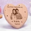 Gift Mr. & Mrs. Personalized Engraved Wooden Photo Frame