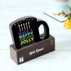 Mug Shaped Personalized Coaster Set for Birthday Online