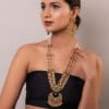 Buy Multi Coloured Kundan Rani Haar Necklace Set