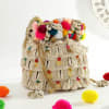 Buy Multi coloured Shell Potli Jute Bag