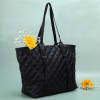 Gift Multi compartment Black Quilted Tote Bag