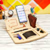 Buy Multi-compartment Wooden Desk Organiser - Customize With Logo
