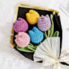 Gift Multicolour Handcrafted Crochet Tulip Bouquet