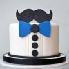 Mustache Theme Cake (1.5 Kg) Online
