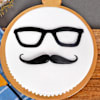 Buy Mustache Theme Cake