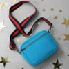 Shop Mystic Zodiac - Pop Blue Personalized Canvas Sling Bag - Gemini