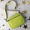 Shop Mystic Zodiac - Pop Green Personalized Canvas Sling Bag - Gemini