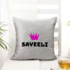 Gift Nap Queen Personalized Cushion - Grey