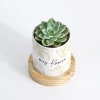 Buy Nature's Gem - Echeveria Succulent With Pot - Personalized