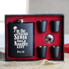 Buy Naughty List Personalized Hip Flask And Shot Glasses Set