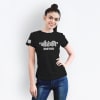 Nautanki Sister Personalized T-shirt - Black Online