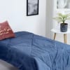 Navy Dreams Self-Printed Double Comforter Online
