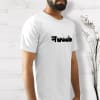 Gift Nawaab Half Sleeve Men's T-Shirt - White