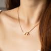 Gift Necklace - Alphabet And Heart - Single Piece - Juju Joy