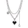 Gift Necklace - Layered - Pixel Heart - Charm - Single Piece - Juju Joy
