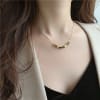 Shop Necklace - Minimal Golden Blocks - Single Piece - Juju Joy