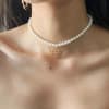 Necklace - Pearls And Heart - Single Piece - Juju Joy Online