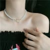 Gift Necklace - Pearls And Saturn - Single Piece - Juju Joy