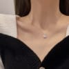 Necklace - Square Pendant - Silver - Single Piece - Juju Joy Online