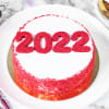 New Year 2022 Cake - Red Velvet (Half kg) Online