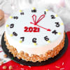 New Year Clock Butterscotch Cake (Half Kg) Online