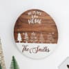 Gift No Place Like Home Personalized Wooden Door Sign