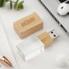 Gift No1 Dad Personalized Wooden Crystal Pen Drive