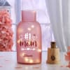 Gift Number One Mom Personalized LED Lights Pink Decanter