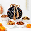 Gift Nutritious Treats And Vibrant Potli Traditional Hamper