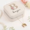 Off white Jewellery Organizer With Open Heart Pendant -Personalized Online