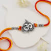 Buy Om Metal Rakhi And Delicious Sweets Combo