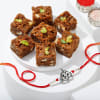 Om Metal Rakhi And Delicious Sweets Combo Online