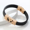 Buy Om Symbol CZ Studded Men's Bracelet - Rose Gold