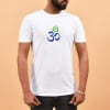 Om Trishul Cotton T-Shirt For Men - White Online