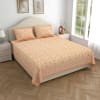 Orange Spark Double Bedsheet And Pillow Cover Set Online