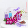 Gift Orchid Elegance and Chocolate Indulgence Ensemble