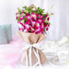 Orchids in Jute Wrapping Ribbon Bouquet Online
