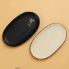 Shop Oval Ceramic Mr and Mrs Trinket Trays In Black and Terrazzo