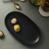 Oval Ceramic Plate in Black Online